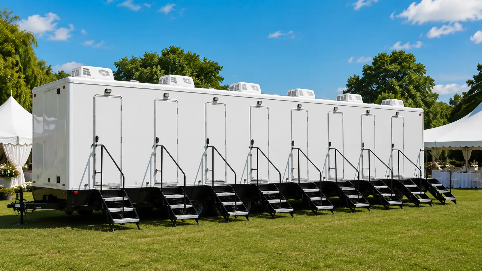 8 Stall Restroom Trailer in Santee, CA