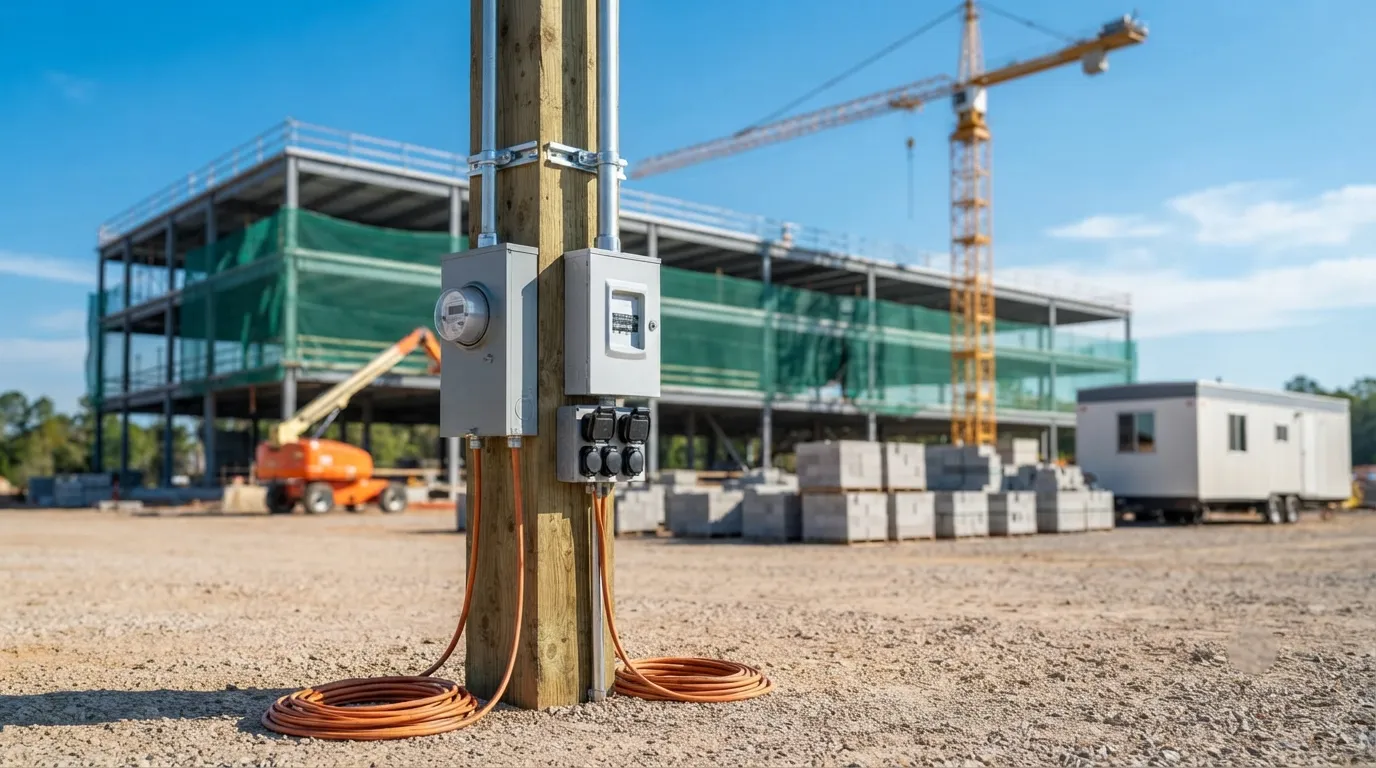Temporary Power Pole in Santee, CA